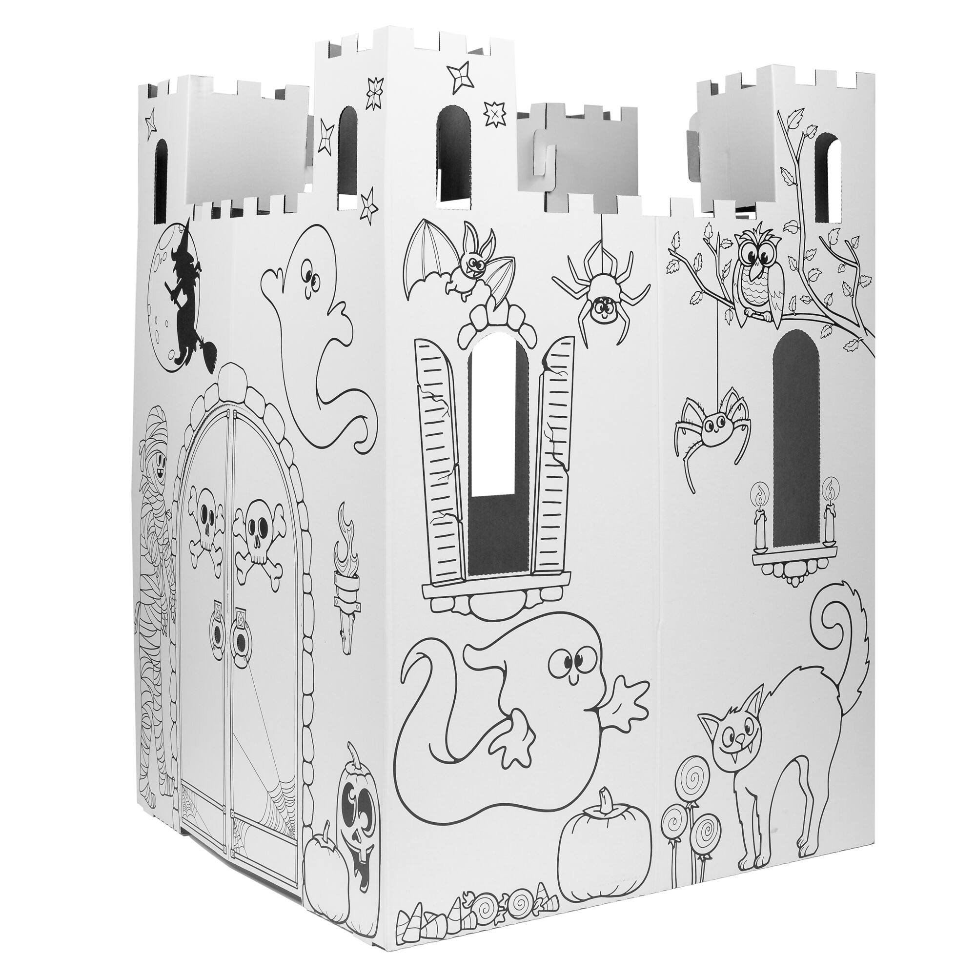 Easy Playhouse Haunted Castle Cardboard Playhouse